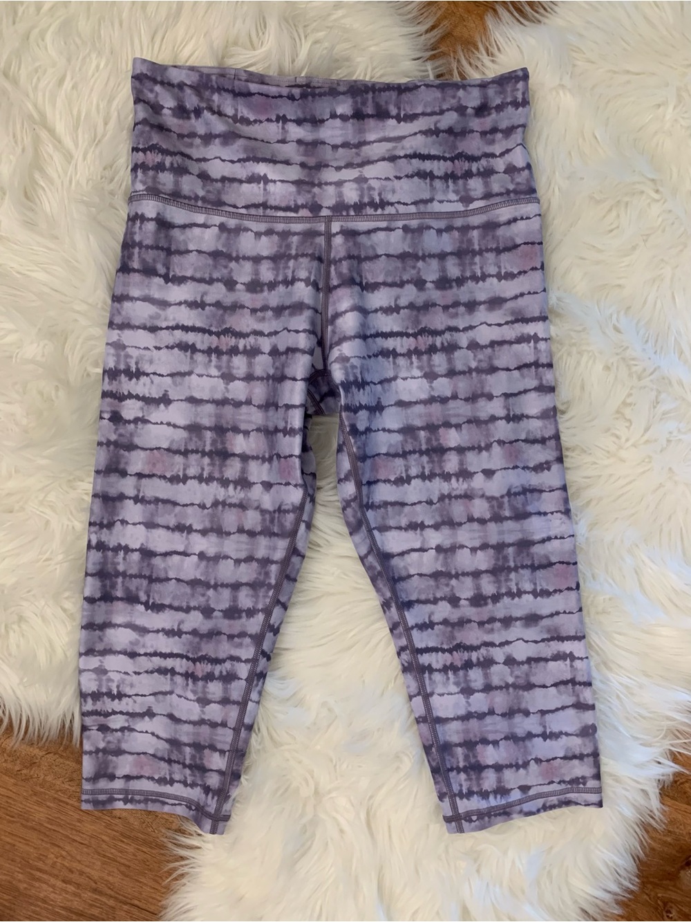 Athleta Elation Capris Leggings 1X Tahiti Dusk Purple Ultra High Rise 981115